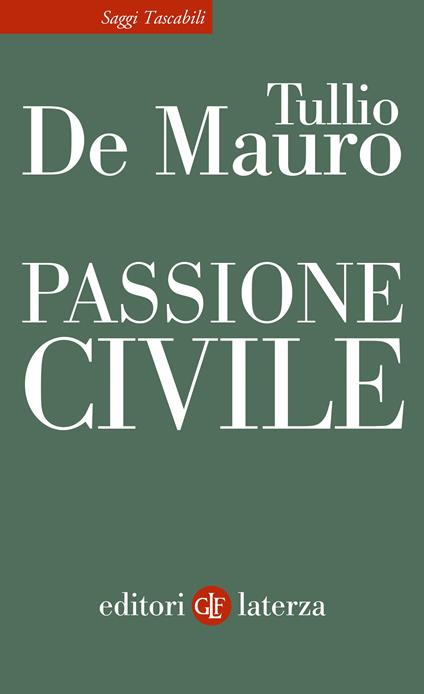 Passione civile - Tullio De Mauro - copertina