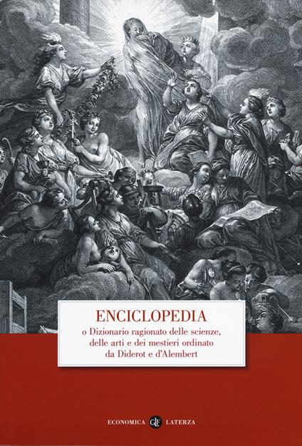 Enciclopedia o dizionario ragionato delle scienze, delle arti e dei mestieri ordinato da Diderot e D'Alembert - copertina