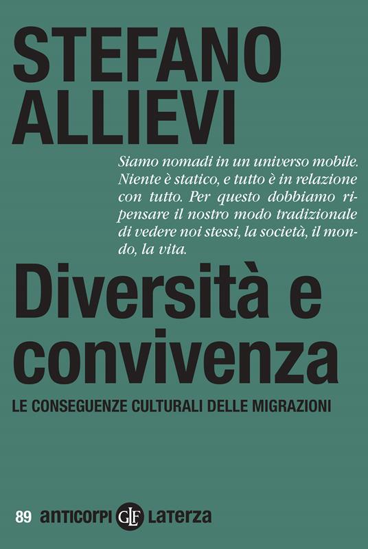 Diversità e convivenza. Le conseguenze culturali delle migrazioni - Stefano Allievi - copertina
