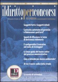 Il diritto per i concorsi (2010). Vol. 5 - copertina