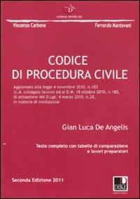 Codice di procedura civile - G. Luca De Angelis - copertina