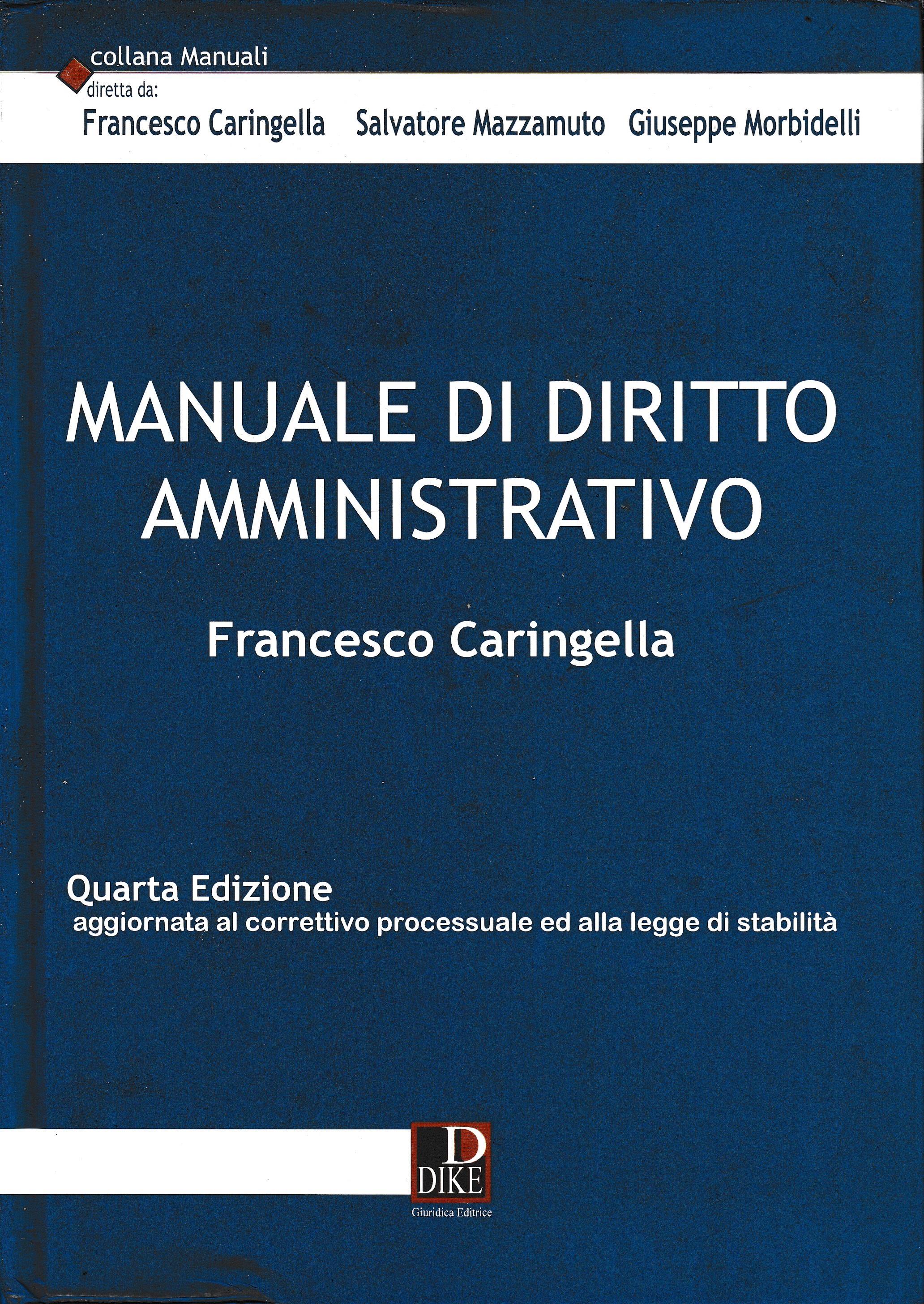Manuale di diritto amministrativo