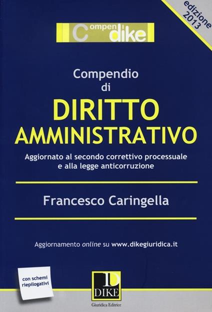 Compendio di diritto amministrativo - Francesco Caringella - copertina