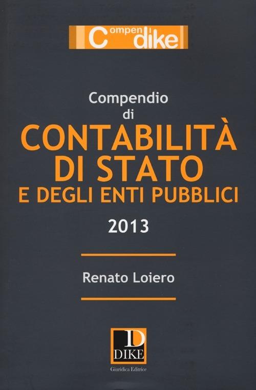 Compendio di contabilità di Stato e degli enti pubblici - Renato Loiero - copertina