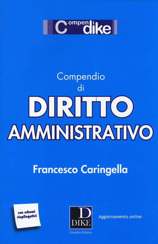 Compendio di diritto amministrativo - Francesco Caringella - copertina