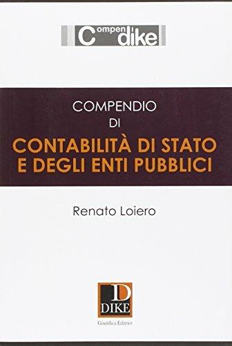 Compendio di contabilità di Stato e degli enti pubblici - Renato Loiero - copertina