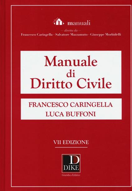Manuale di diritto civile - Francesco Caringella,Luca Buffoni - copertina