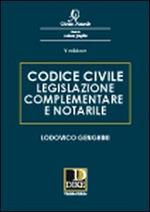 Codice civile, legislazione complementare e notarile