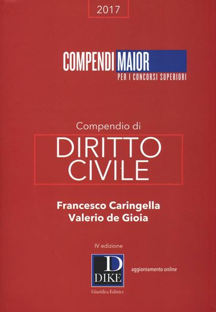 Compendio di diritto civile - Francesco Caringella,Valerio De Gioia - copertina