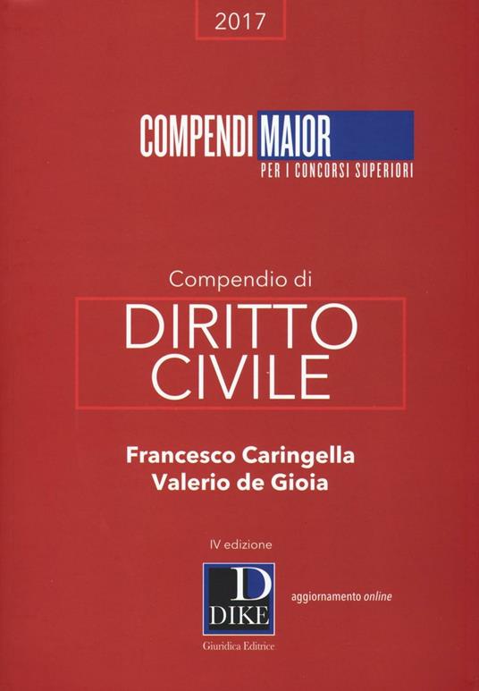 Compendio di diritto civile - Francesco Caringella,Valerio De Gioia - copertina