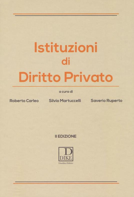 Istituzioni di diritto privato - copertina