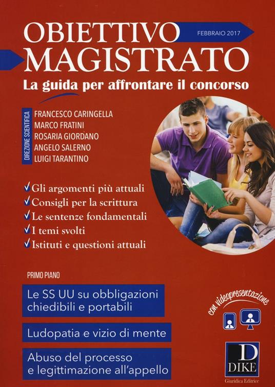Obiettivo magistrato. La guida per affrontare il concorso (2017). Vol. 2: Febbraio - copertina
