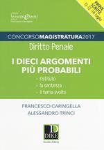 Concorso magistratura 2017. I dieci argomenti più probabili di diritto penale