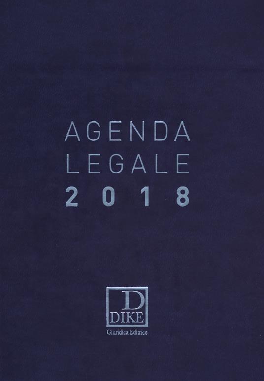 Agenda legale d'udienza 2018. Ediz. blu. Ediz. minore - copertina