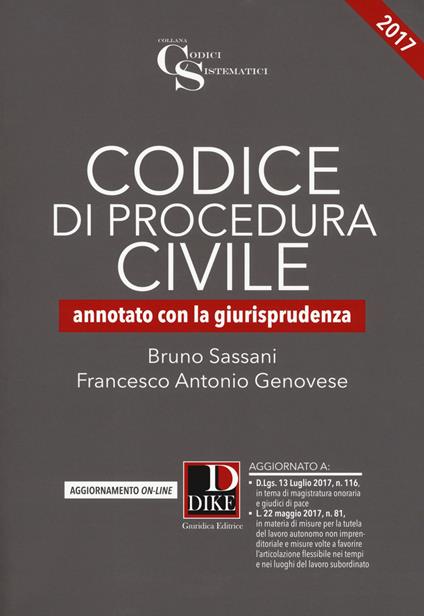 Codice di procedura civile. Annotato con la giurisprudenza. Con Aggiornamento online - Bruno Sassani,Francesco Antonio Genovese - copertina
