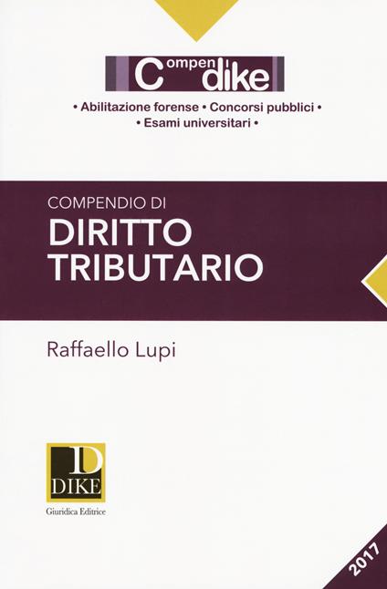 Compendio di diritto tributario - Raffaello Lupi - copertina