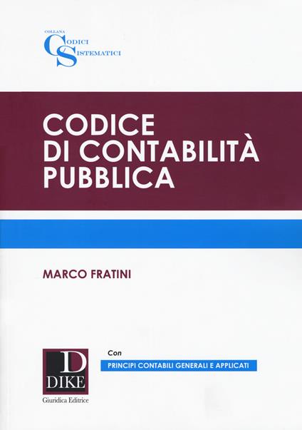 Codice di contabilità pubblica - Marco Fratini - copertina