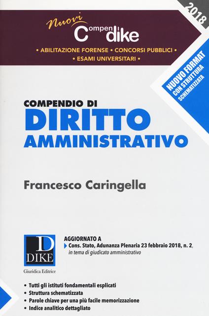 Compendio di diritto amministrativo - Francesco Caringella - copertina