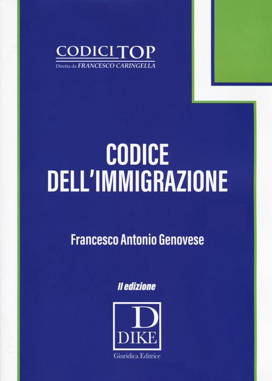 Codice dell'immigrazione - Francesco Antonio Genovese - copertina