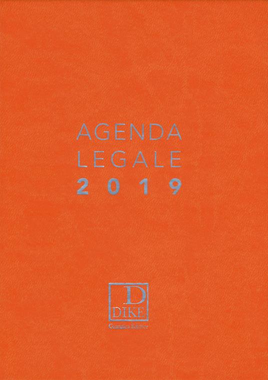 Agenda legale d'udienza 2019. Ediz. arancione - copertina