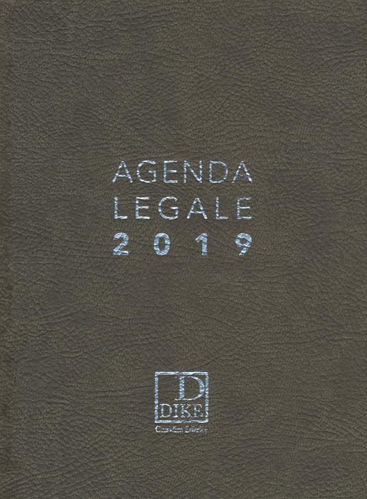 Agenda legale d'udienza 2019. Ediz. grigia - copertina