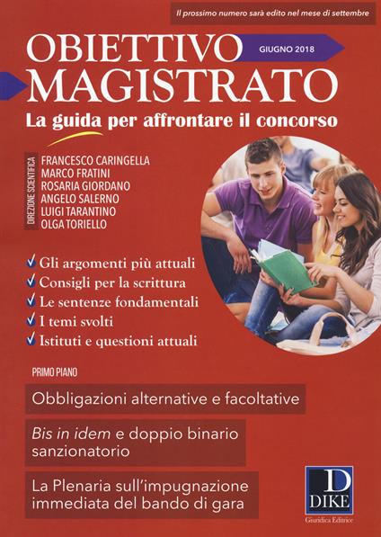Obiettivo magistrato. La guida per affrontare il concorso (2018). Vol. 6: Giugno - copertina