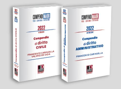 Kit compendi maior 2022: Compendio di diritto civile-Compendio di diritto amministrativo - Francesco Caringella - copertina