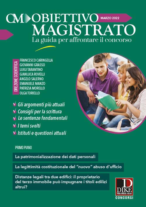 Obiettivo magistrato. La guida per affrontare il concorso (2022). Vol. 3: Marzo 2022 - copertina