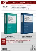 Kit manuali ragionati 2023. Diritto amministrativo-Diritto penale. Parte generale. Con aggiornamento online
