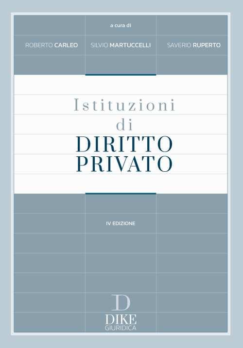 Istituzioni di diritto privato - copertina