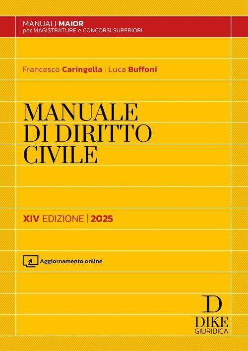 Manuale di diritto civile. Ediz. maior. Con aggiornamento online - Francesco Caringella,Luca Buffoni - copertina