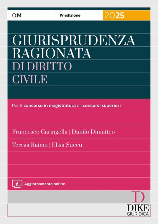 Giurisprudenza ragionata di diritto civile per il concorso in magistratura e i concorsi superiori. Con aggiornamento online - Francesco Caringella,Danilo Dimatteo,Teresa Raimo - copertina