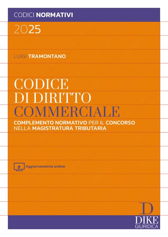 Codice di diritto commerciale. Con aggiornameto online - Luigi Tramontano - copertina