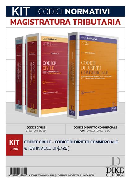 Kit codici normativi per il concorso in magistratura tributaria - Francesco Caringella,Luigi Tarantino - copertina