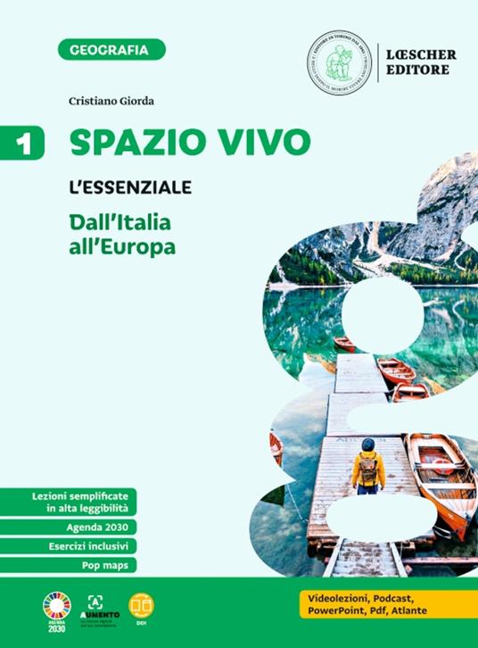 Spazio vivo. Paesaggi, luoghi e problemi del mondo. L'essenziale. Per la Scuola media. Vol. 1 - Cristiano Giorda - copertina