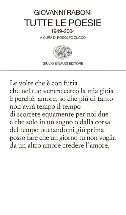 Tutte le poesie (1949-2004) - Giovanni Raboni,R. Zucco - ebook