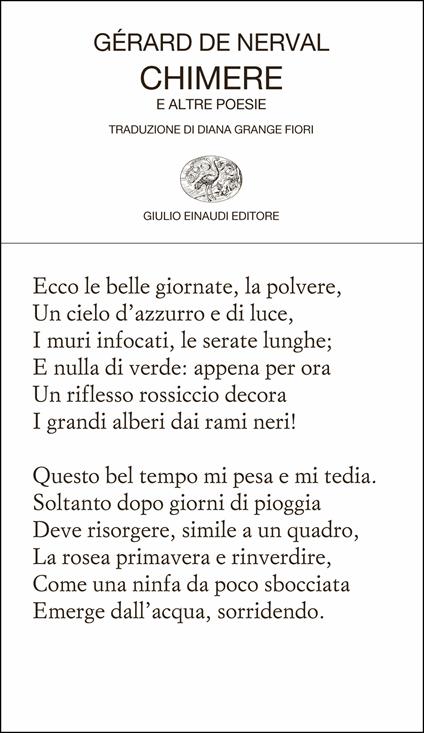 Chimere e altre poesie - Gérard de Nerval,Diana Grange Fiori - ebook
