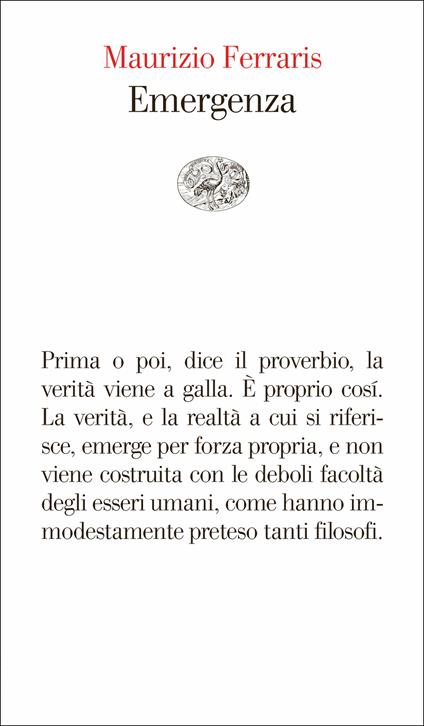 Emergenza - Maurizio Ferraris - ebook