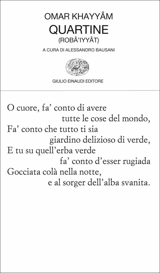 Quartine - Omar Khayyâm,Alessandro Bausani - ebook