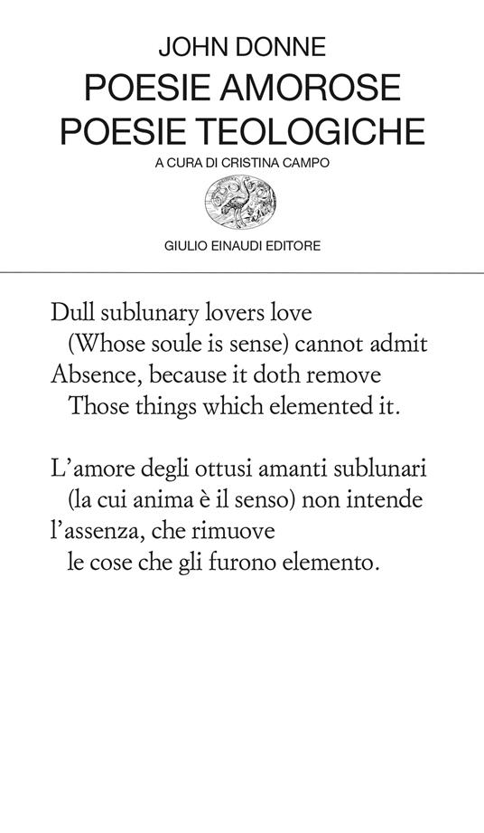 Poesie amorose. Poesie teologiche - John Donne,Cristina Campo - ebook