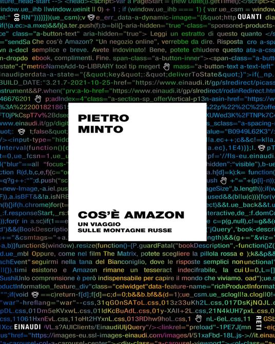 Cos'è Amazon. Un viaggio sulle montagne russe - Pietro Minto - ebook