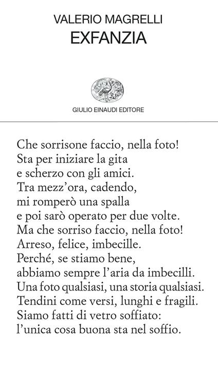 Exfanzia - Valerio Magrelli - ebook