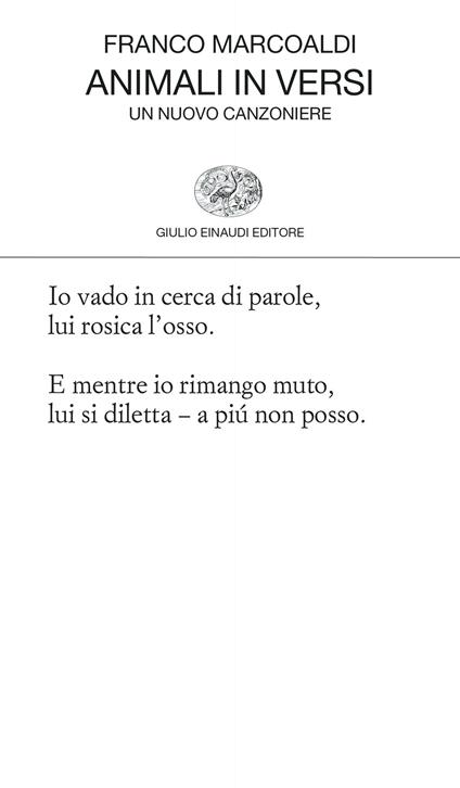 Animali in versi. Un nuovo canzoniere - Franco Marcoaldi - ebook