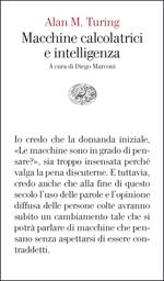 Macchine calcolatrici e intelligenza