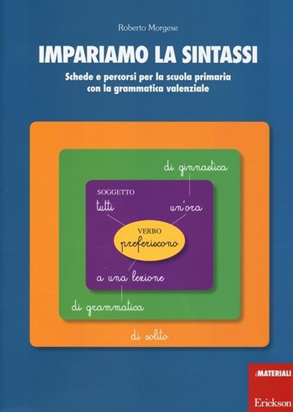 Impariamo la sintassi. Schede e percorsi per la scuola primaria con lagrammatica valenziale - Roberto Morgese - copertina