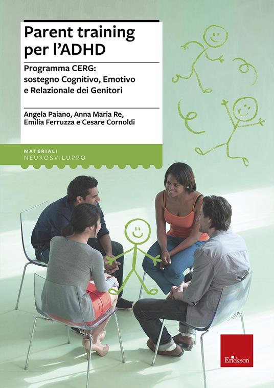 Parent training per l'ADHD. Programma CERG: sostegno cognitivo, emotivo e relazionale dei genitori - copertina