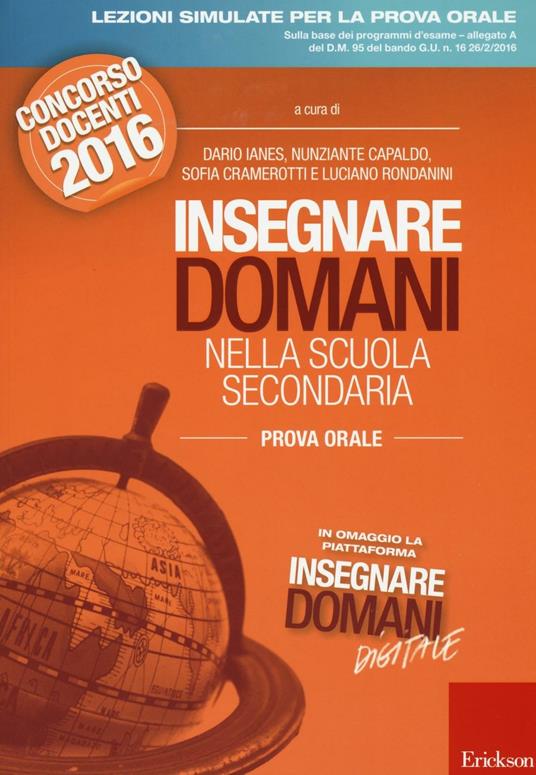 Insegnare domani nella scuola secondaria. Prova orale. Concorso docenti 2016. Con aggiornamento online - copertina