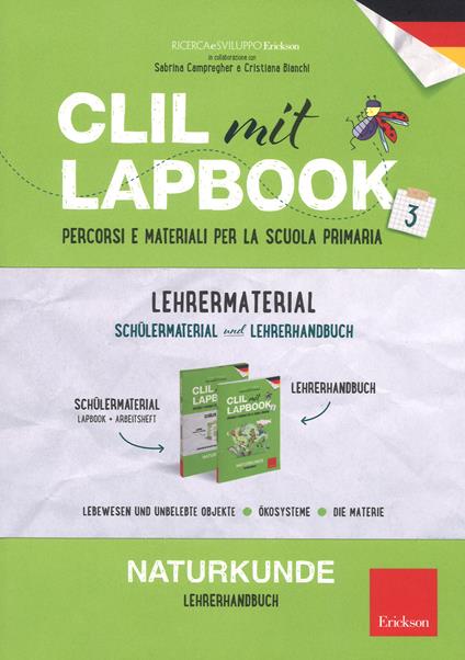 CLIL mit lapbook. Naturkunde. Terza. Lehrer material - copertina