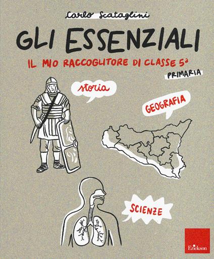 Gli essenziali. Il mio raccoglitore di classe 5ª. Storia, geografia e scienze - Carlo Scataglini - copertina