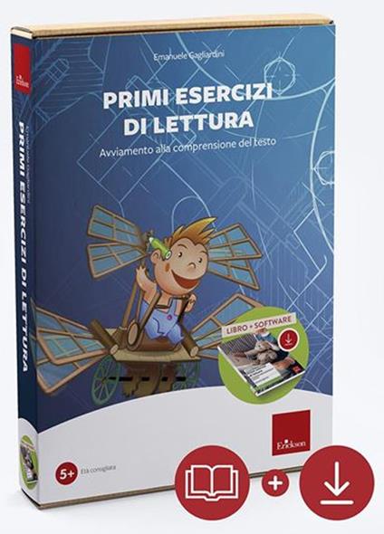 Primi esercizi di lettura. Avviamento alla comprensione del testo. Con software - Emanuele Gagliardini - copertina